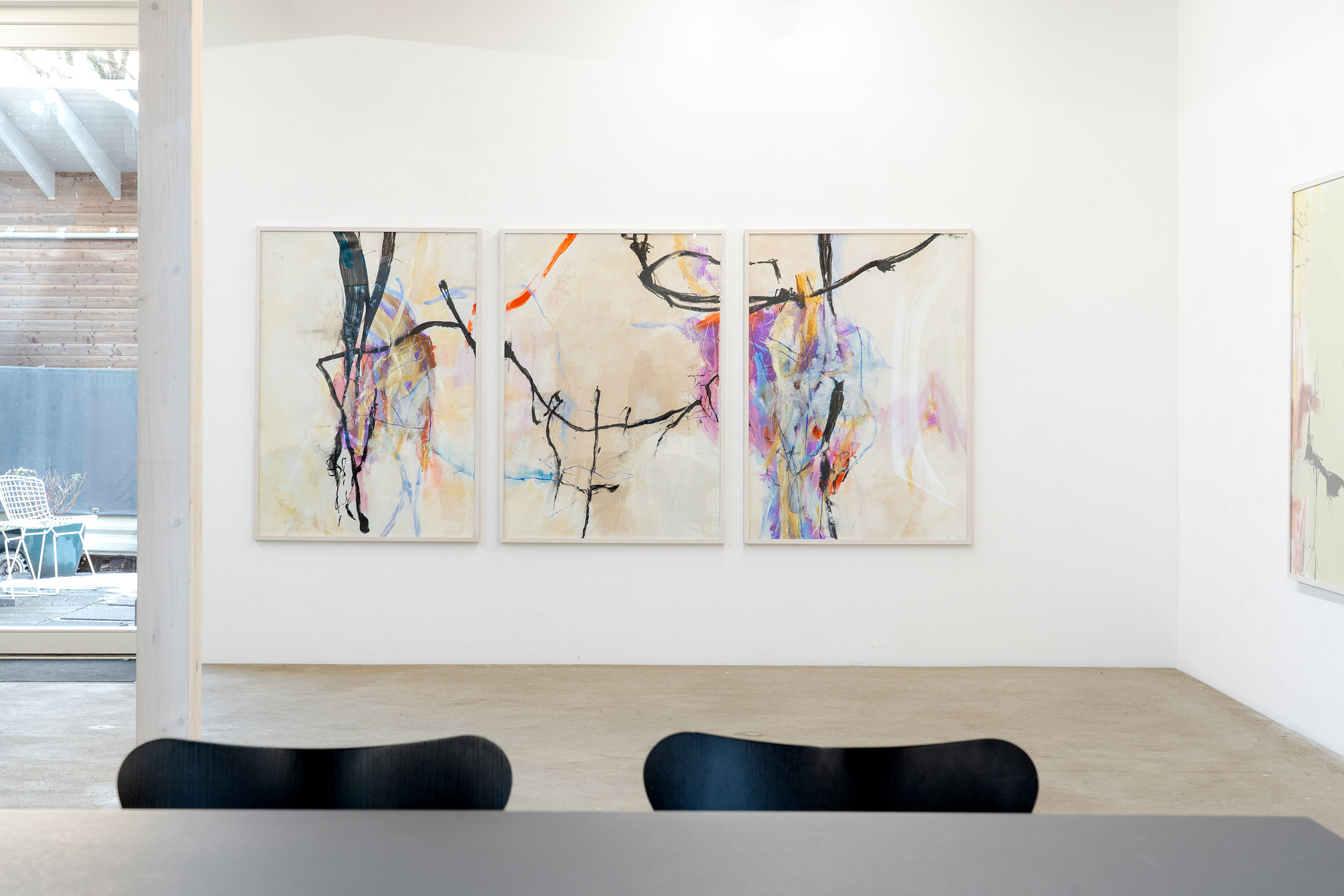  atelier julia wertz malerei im raum collage leinwand papier zeichnung niederntudorf salzkotten paderborn